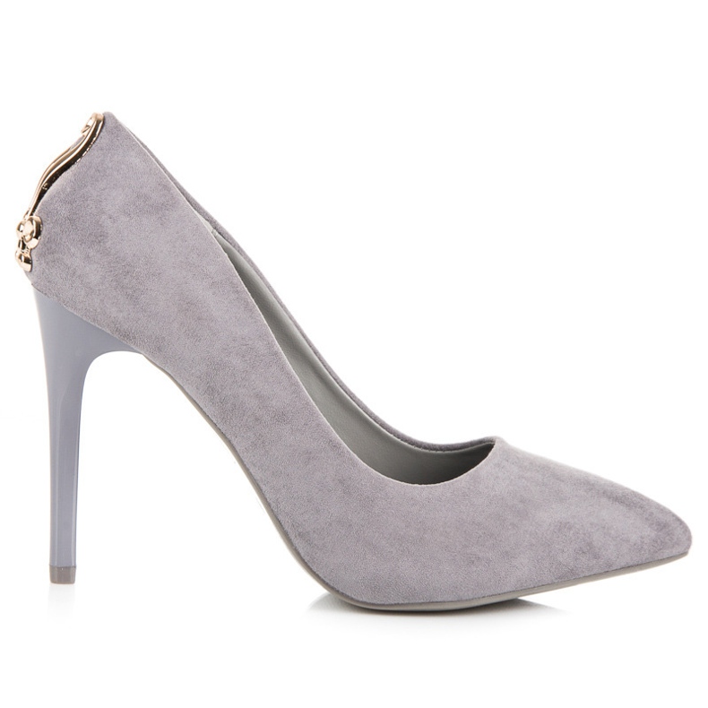 Seastar Tacones de ante con adorno gris