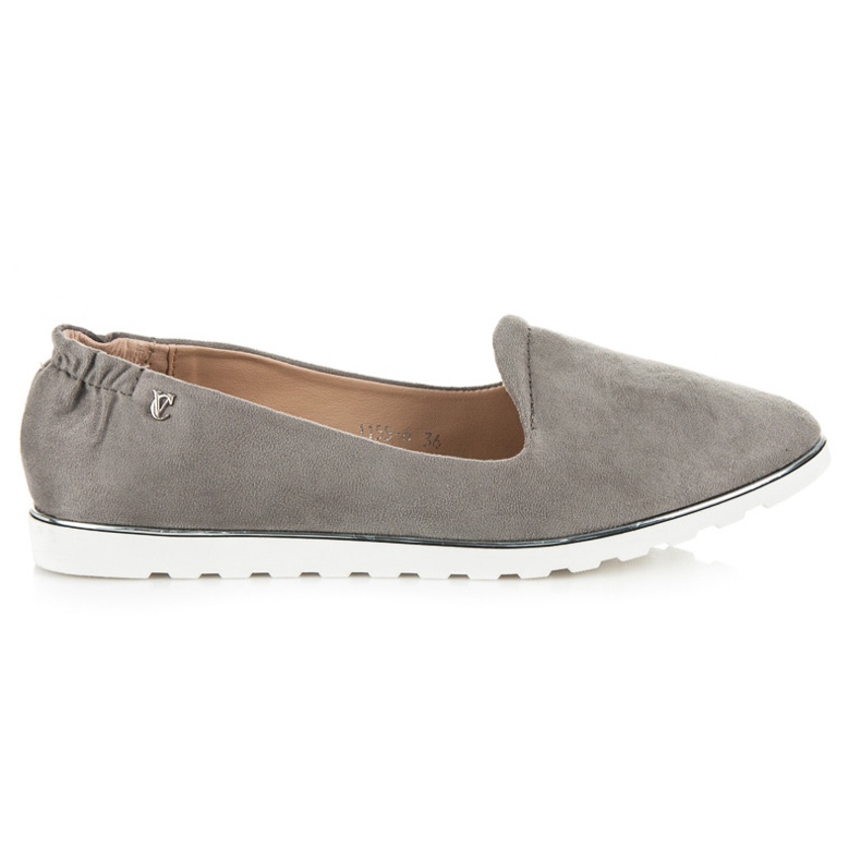 Vices Bailarinas sin cordones de ante gris