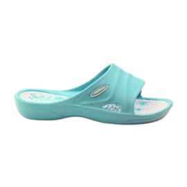 American Club Pantuflas de espuma menta americana para agua azul multicolor
