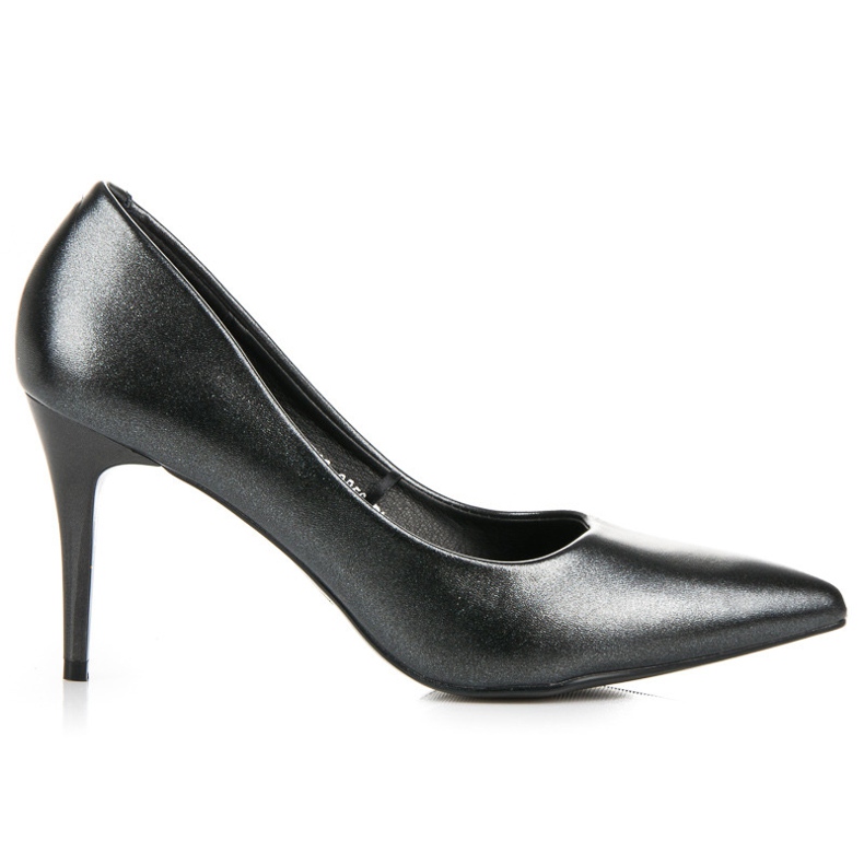 Vinceza tacones de perlas elegantes negro