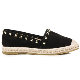 Seastar Alpargatas de ante con tachuelas negro Seastar Alpargatas de ante con tachuelas negro