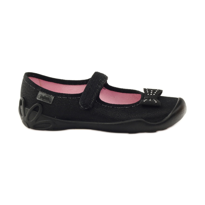 Calzado infantil befado, zapatillas bailarina 114Y240 negro gris Calzado infantil befado, zapatillas bailarina 114Y240 negro gris