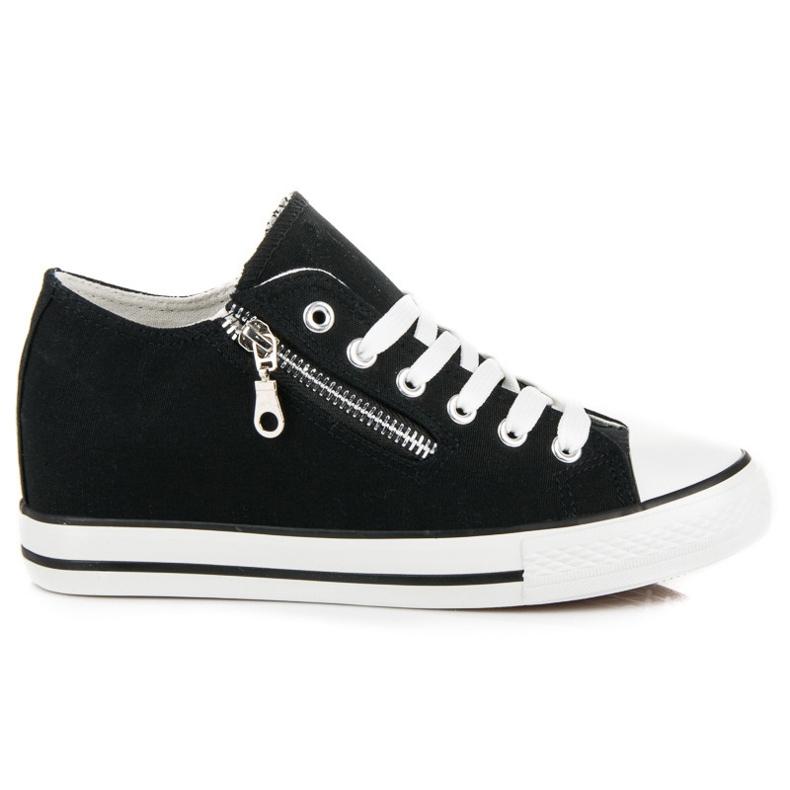 Kayla zapatillas cuña atadas negro Kayla zapatillas cuña atadas negro