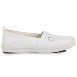 Mckeylor Slipons blancos con corazón