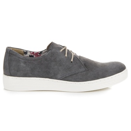 Vinceza Zapatos deportivos de cuero gris