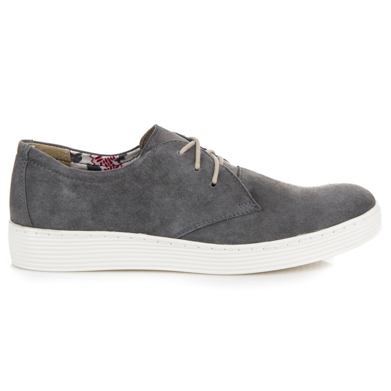 Vinceza Zapatos deportivos de cuero gris