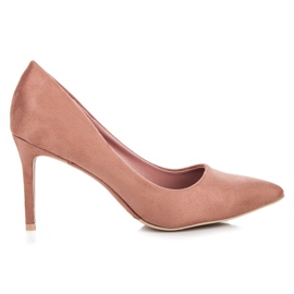 Vices Tacones de ante rosa oscuro