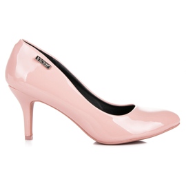 Vices Tacones brillo clasico rosado