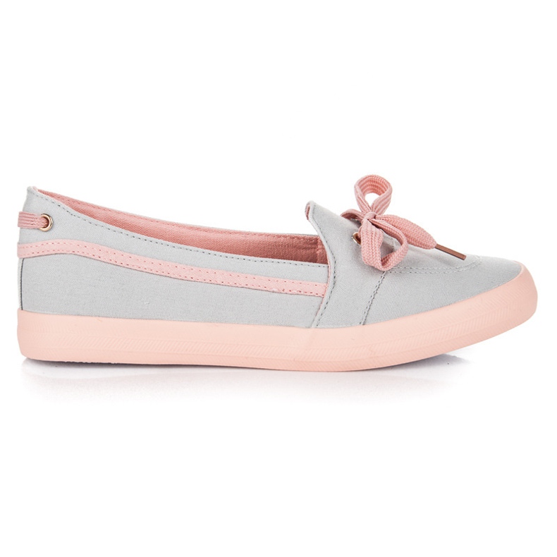 Seastar Zapatillas slip-on grises rosado Seastar Zapatillas slip-on grises rosado