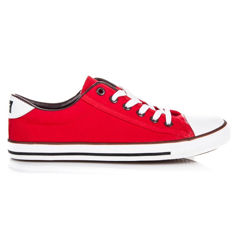 Seastar zapatillas old school atadas rojo