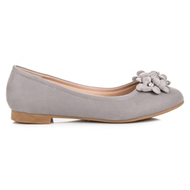 Vices Bailarinas de mujer con flores gris