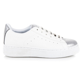 Zapatillas atadas con estampado de serpiente blanco