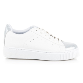 Zapatillas deportivas con estampado de serpiente blanco gris Zapatillas deportivas con estampado de serpiente blanco gris