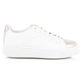 Zapatillas deportivas con estampado de serpiente blanco