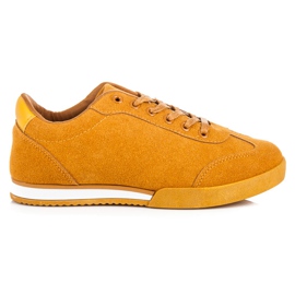 Vices Vicios de calzado deportivo de gamuza amarillo
