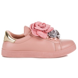 Zapatillas Flores Rosas rosado