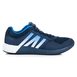 Zapatos deportivos con cordones azul marino azul