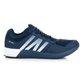 Zapatos deportivos con cordones azul marino