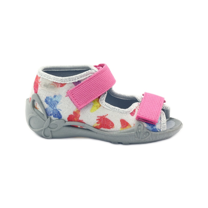 Befado zapatos de niños zapatillas sandalias 242p075 rosado gris