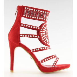 Sandalias gladiadoras rojas GH-2776 rojo