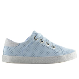 Zapatillas de mujer azules AK03P Azul gris