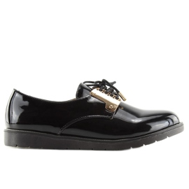 Mocasines Cordones Negros Wh-1H184 Negro