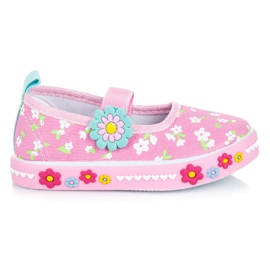 American Club zapatos de jardín de infantes rosado