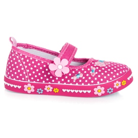 American Club Botines rosa velcro rosado