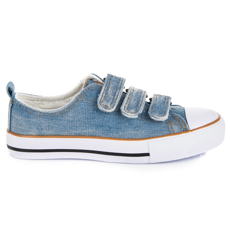 American Club zapatillas vaqueras con velcro azul American Club zapatillas vaqueras con velcro azul