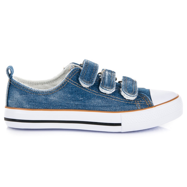 American Club zapatillas vaqueras con velcro azul