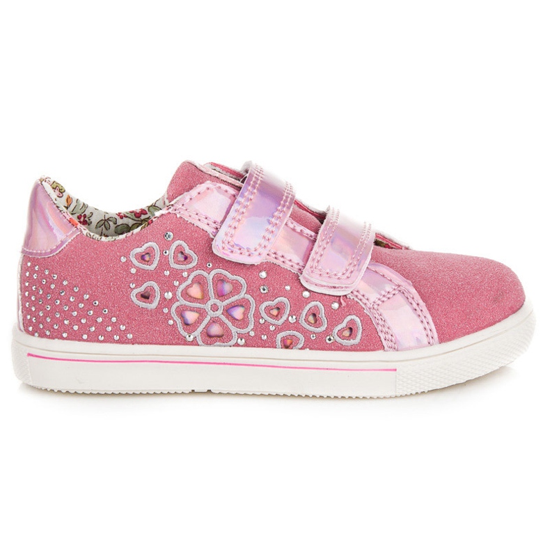American Club Zapatillas de deporte con estilo de las niñas rosado