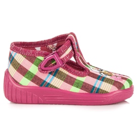 Zapatillas a cuadros RAWEKS rosa