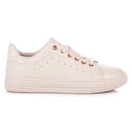 Zapatillas atadas marrón