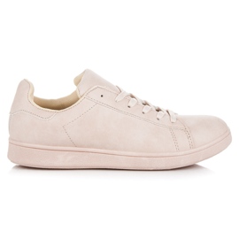 Deportivas beige mujer