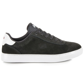 American Club Deportivas americanas de piel gris