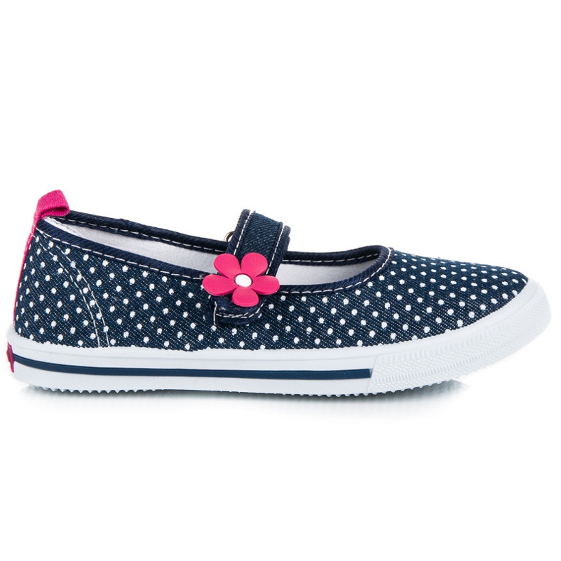Zapatillas vaqueras en polka-dot american club azul