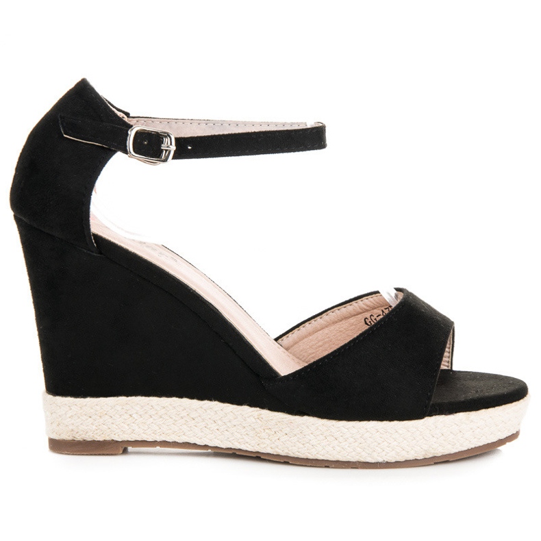 Seastar Sandalias cuña ante negro