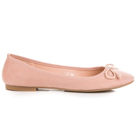 Seastar Bailarinas de ante rosa rosado