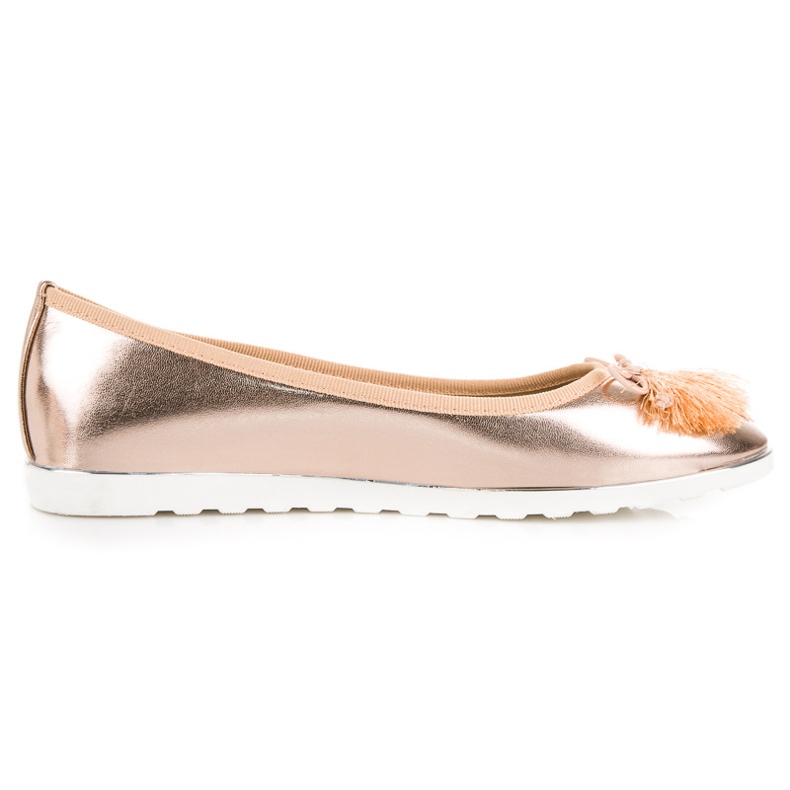 Bestelle Bailarinas Rosa Con Flecos rosado