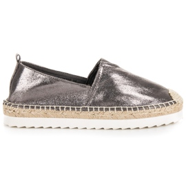 Alpargatas slip-on grafito gris