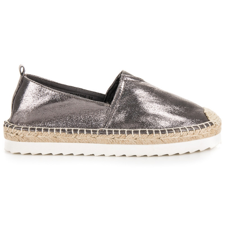 Alpargatas slip-on grafito gris