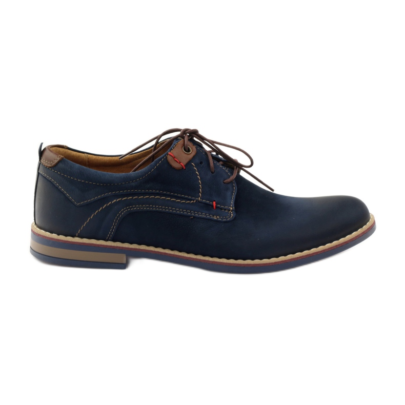 Zapatos casual Riko 842 azul marino marrón