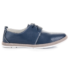 Zapatos calados para la encuadernación VINCEZA azul