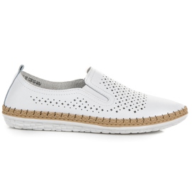 Alpargatas vinceza piel blanco