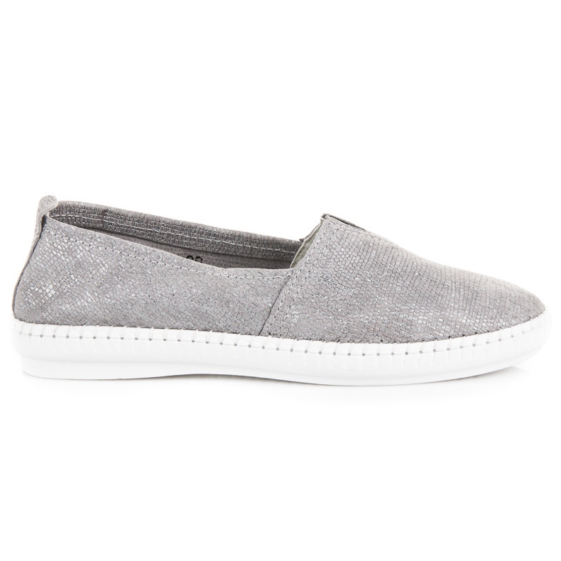 Slipons de piel VINCEZA gris