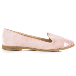 W.S. Shoes Bailarinas terciopelo rosa