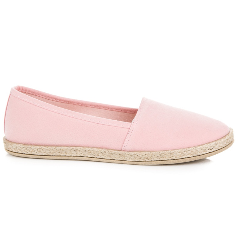 New Tlck Slipons de gamuza rosado