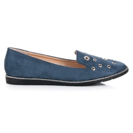 Bestelle Señores de gamuza azul