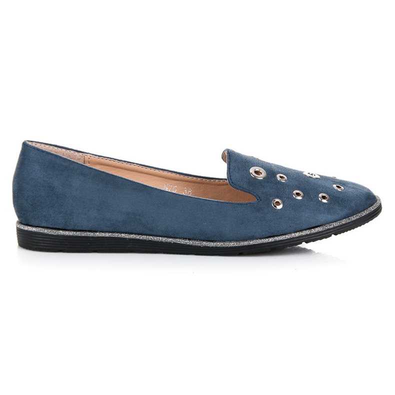 Bestelle Señores de gamuza azul