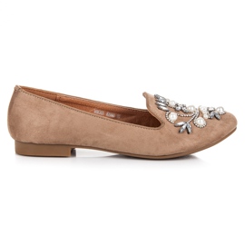 Lovery Mocasines beige decorativos